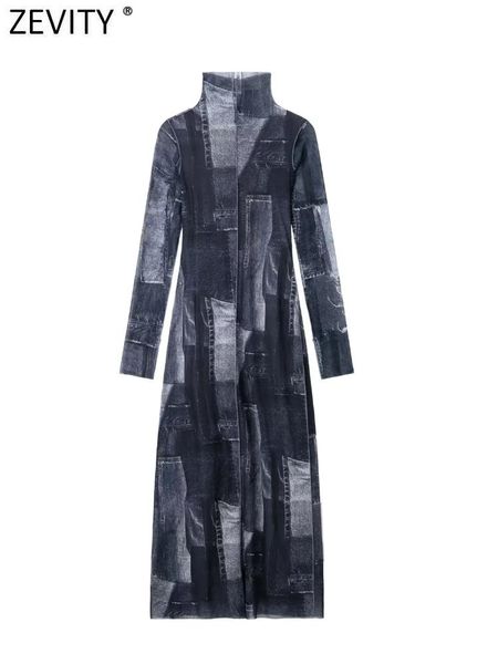 dresses zevity 2022 women vintage cloth patchwork print perspective mesh midi dress female chic split long sleeve slim vestidos ds2890, Black;gray
dresses zevity 2022 women vintage cloth patchwork print perspective mesh midi dress female chic split long sleeve slim vestidos ds2890, Black;gray