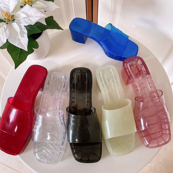 designer sandals women chunky heels embossed slides rubber jelly black transparent clear white red ladies platform slider summer shoes 35-41
designer sandals women chunky heels embossed slides rubber jelly black transparent clear white red ladies platform slider summer shoes 35-41