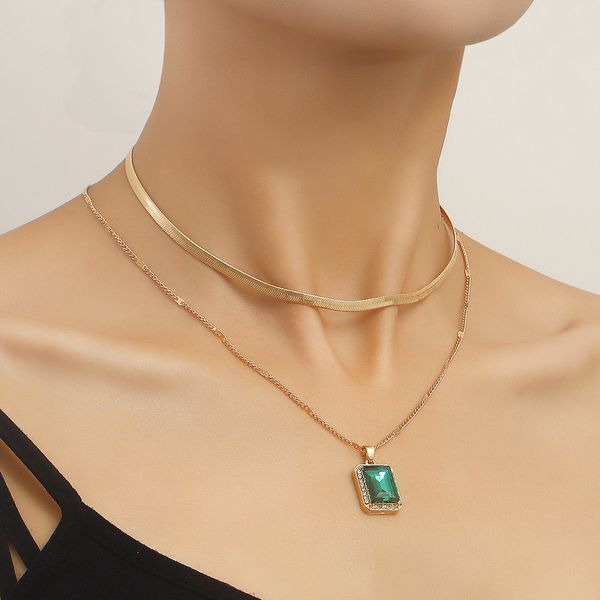 designer luxury designer snake bone double gem pendant collarbone chain female niche retro design cool style accessories retro pendant neckl, Silver
designer luxury designer snake bone double gem pendant collarbone chain female niche retro design cool style accessories retro pendant neckl, Silver