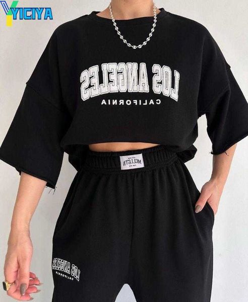 yiciya women's two piece pants lsosangelis summer ladies sports 2pc street hip-hop t-shirt solid color long suit cotton oversized women, White
yiciya women's two piece pants lsosangelis summer ladies sports 2pc street hip-hop t-shirt solid color long suit cotton oversized women, White