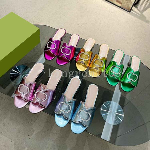 designer slippers patent leather slides fashion chunky sandals women artificial diamond double g mules summer shining shallow mouth sandals, Black
designer slippers patent leather slides fashion chunky sandals women artificial diamond double g mules summer shining shallow mouth sandals, Black
