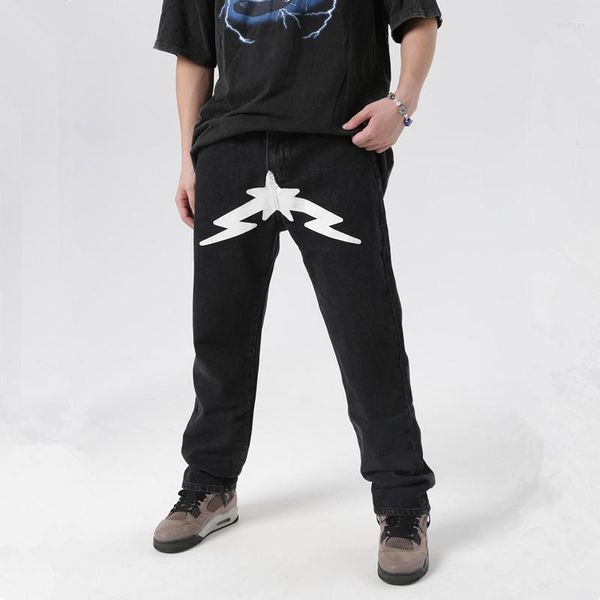 men's jeans 2023 fashion stars print black baggy men pants y2k clothes hip hop straight elegant denim trousers pantalones hombre, Blue
men's jeans 2023 fashion stars print black baggy men pants y2k clothes hip hop straight elegant denim trousers pantalones hombre, Blue