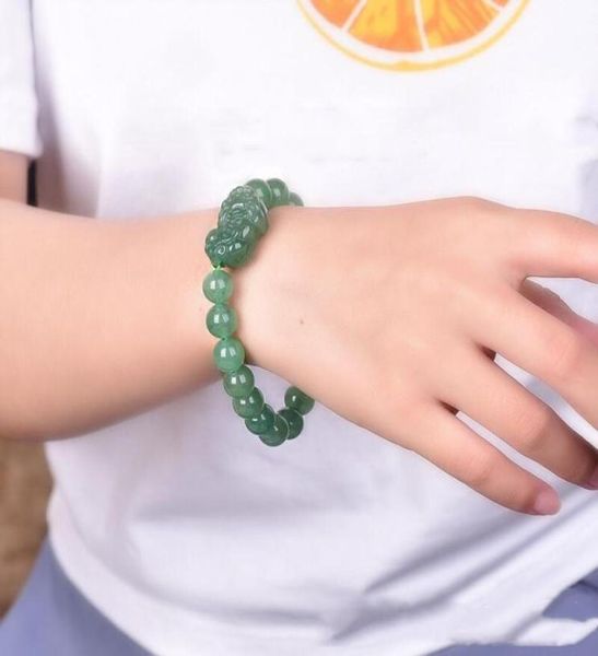 men039s and women039s natural aventurine stone round bead brave bracelet lucky charm jewelry beaded strands6709656, Black
men039s and women039s natural aventurine stone round bead brave bracelet lucky charm jewelry beaded strands6709656, Black
