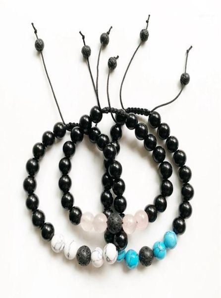 beaded strands 8mm natural black onyx bracelet white howlite cord adjustable beads friendship family gifts19498486 
beaded strands 8mm natural black onyx bracelet white howlite cord adjustable beads friendship family gifts19498486