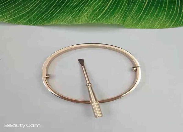 kajia039s fifth generation titanium steel screwdriver couple bracelet crossing 18k rose gold men039s and women039s bracel6906573, Black