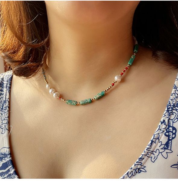bohemian bead pearl choker necklace for women girl teen men handmade colorful seed beaded boho crystal choker jewelry, Golden;silver
bohemian bead pearl choker necklace for women girl teen men handmade colorful seed beaded boho crystal choker jewelry, Golden;silver
