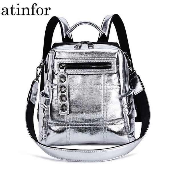 backpack atinfor brand silver mini backpack women waterproof pu leather rucksack girls small shoulder bag travel j230517
backpack atinfor brand silver mini backpack women waterproof pu leather rucksack girls small shoulder bag travel j230517