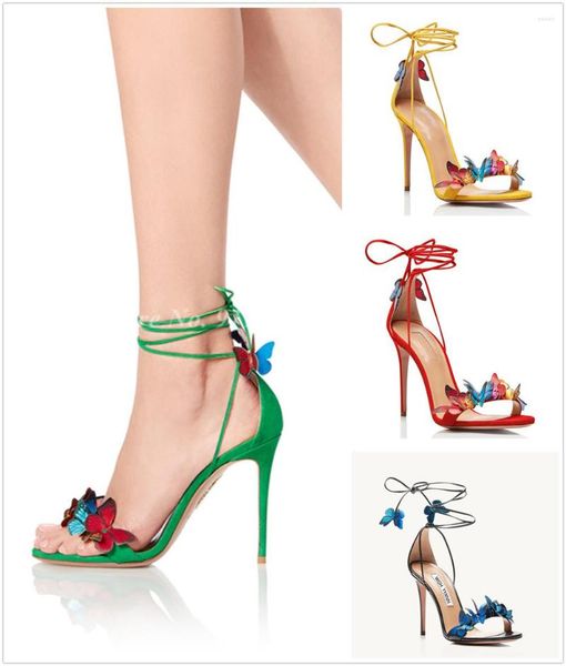 sandals colored butterfly one line strap women cover heel ankle lace-up dress stiletto high heels kid suede shoes lady, Black
sandals colored butterfly one line strap women cover heel ankle lace-up dress stiletto high heels kid suede shoes lady, Black