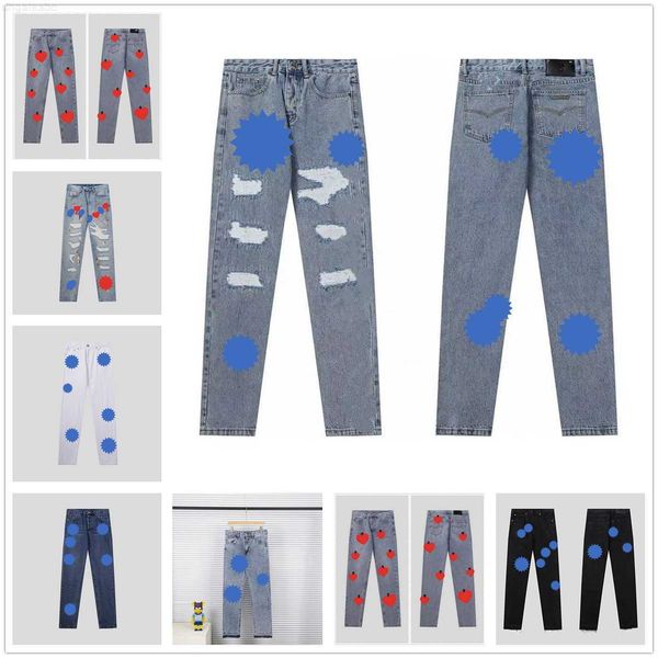 men's jeans designer for womens mens make old washed pants straight trousers heart letter prints woman man casual long style bottoms, Blue
men's jeans designer for womens mens make old washed pants straight trousers heart letter prints woman man casual long style bottoms, Blue