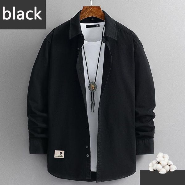 fashion brand 100% cotton solid shirt men spring long sleeve plain shirts men casual loose mens designer clothing, White;black
fashion brand 100% cotton solid shirt men spring long sleeve plain shirts men casual loose mens designer clothing, White;black