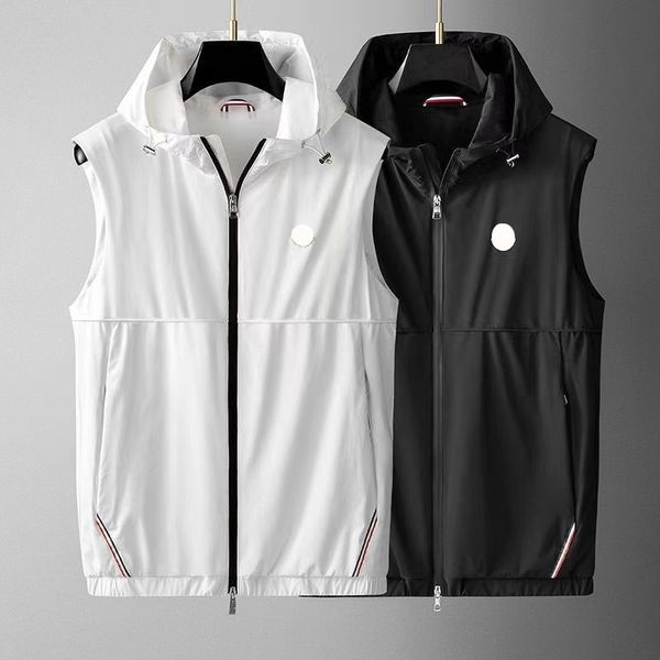 man vests jacket designer bomber coats sleeveless spring autumn windbreaker man coat hoody fashion jackets vest outwears coats size m-4xl, Black;white
man vests jacket designer bomber coats sleeveless spring autumn windbreaker man coat hoody fashion jackets vest outwears coats size m-4xl, Black;white