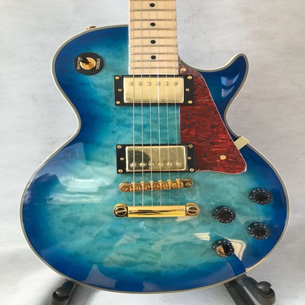 blue electric guitar gold accessories maple fingerboard electric guitar
blue electric guitar gold accessories maple fingerboard electric guitar