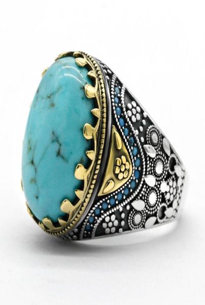 inlaid blue turquoise s925 sterling silver men039s ring european and american fashion jewelry size 8128078499, Golden;silver
inlaid blue turquoise s925 sterling silver men039s ring european and american fashion jewelry size 8128078499, Golden;silver