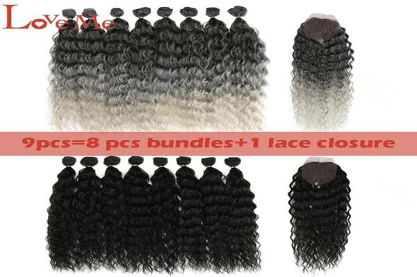 love me water wave hair bundles with closure 20inch synthetic hair extensions ombre blonde hair 9pcslot heat resistant fiber 22026971145, Black;brown
love me water wave hair bundles with closure 20inch synthetic hair extensions ombre blonde hair 9pcslot heat resistant fiber 22026971145, Black;brown