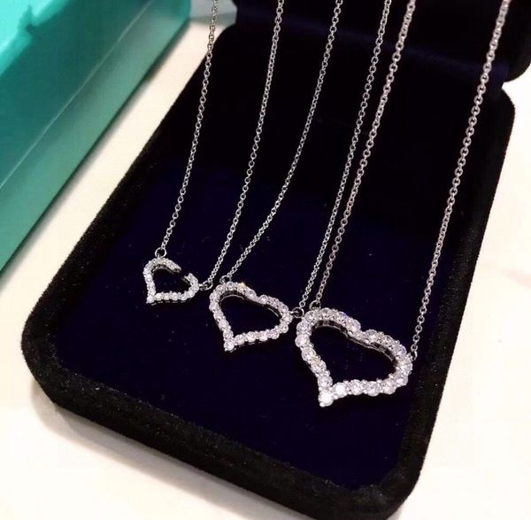 new designer elegant heart pendant necklace custom cut craft diamond-encrusted design generous gift gift, Silver
new designer elegant heart pendant necklace custom cut craft diamond-encrusted design generous gift gift, Silver