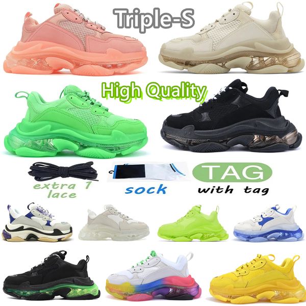 2023 triple s men women designer casual shoes platform sneakers clear sole black white grey blue royal neon green mens trainers tennis size
2023 triple s men women designer casual shoes platform sneakers clear sole black white grey blue royal neon green mens trainers tennis size