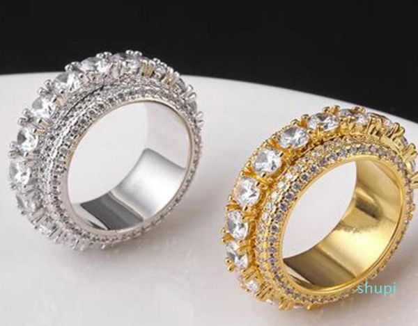 5 row iced out 360 rotatable eternity gold silver bling ring micro pave cubic zirconia 18k gold plated simulated diamonds spinner 8813731, Golden;silver
5 row iced out 360 rotatable eternity gold silver bling ring micro pave cubic zirconia 18k gold plated simulated diamonds spinner 8813731, Golden;silver