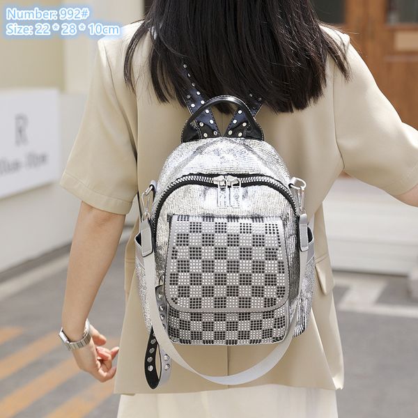factory wholesale ladies shoulder bag 2 colors exquisite western style diamond handbag soft leather leisure travel backpack street pop sequi
factory wholesale ladies shoulder bag 2 colors exquisite western style diamond handbag soft leather leisure travel backpack street pop sequi