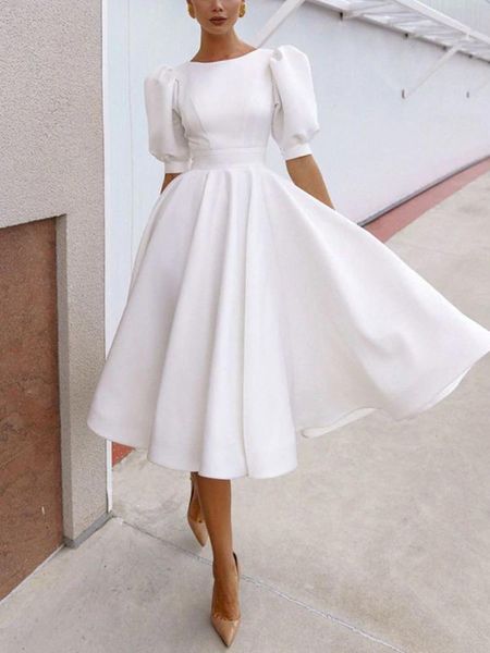 dresses white dress spring summer solid color round neck lantern sleeve hemline dress for women fashion elegance women clothing, Black;gray
dresses white dress spring summer solid color round neck lantern sleeve hemline dress for women fashion elegance women clothing, Black;gray
