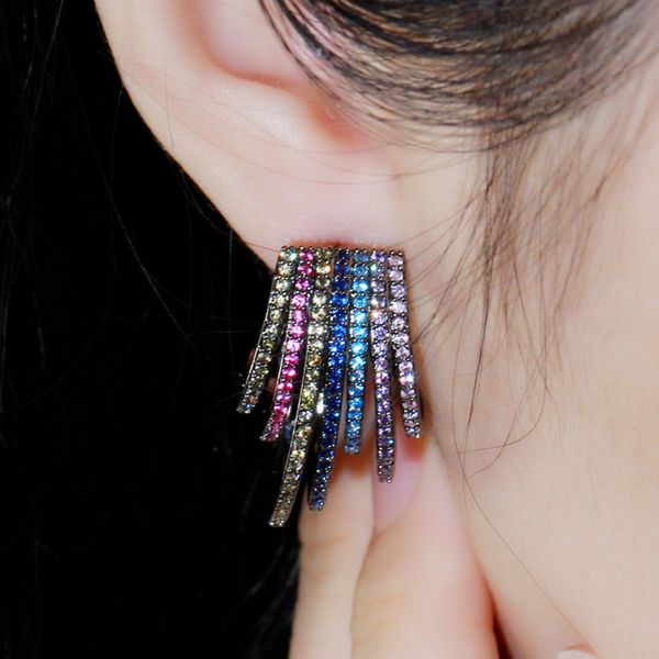 hoop huggie cwwzircons fashion multicolor micro pave cz batu polyester geometris setengah lingkaran bulat anting anting untuk wanita hitam w, Golden;silver
hoop huggie cwwzircons fashion multicolor micro pave cz batu polyester geometris setengah lingkaran bulat anting anting untuk wanita hitam w, Golden;silver