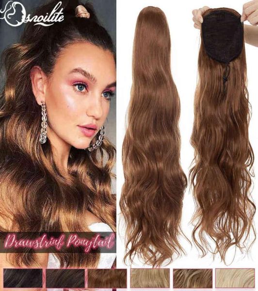 snoilite 24inch long wavy ponytail hair extension synthetic drawstring clip in hairpiece body wave ponytail for woman 2202086480830, Black;brown
snoilite 24inch long wavy ponytail hair extension synthetic drawstring clip in hairpiece body wave ponytail for woman 2202086480830, Black;brown