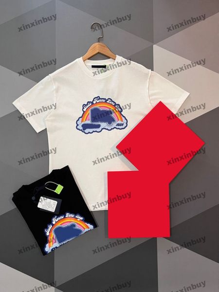 xinxinbuy men designer tee t shirt 23ss rainbow letter printing short sleeve cotton women black white blue xs-2xl, Black;brown
xinxinbuy men designer tee t shirt 23ss rainbow letter printing short sleeve cotton women black white blue xs-2xl, Black;brown