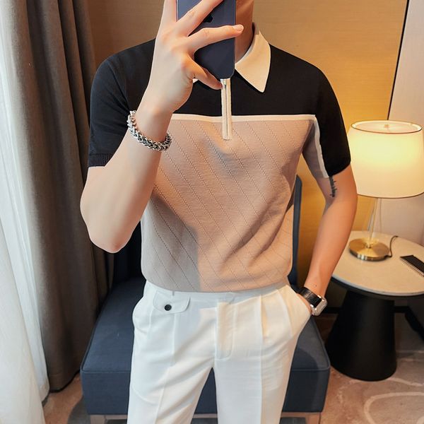 men's polos plus size 4xlm summer short sleeve knitted polo shirts for men clothing 2023 patchwork color business casual slim fit tee s, White;black
men's polos plus size 4xlm summer short sleeve knitted polo shirts for men clothing 2023 patchwork color business casual slim fit tee s, White;black