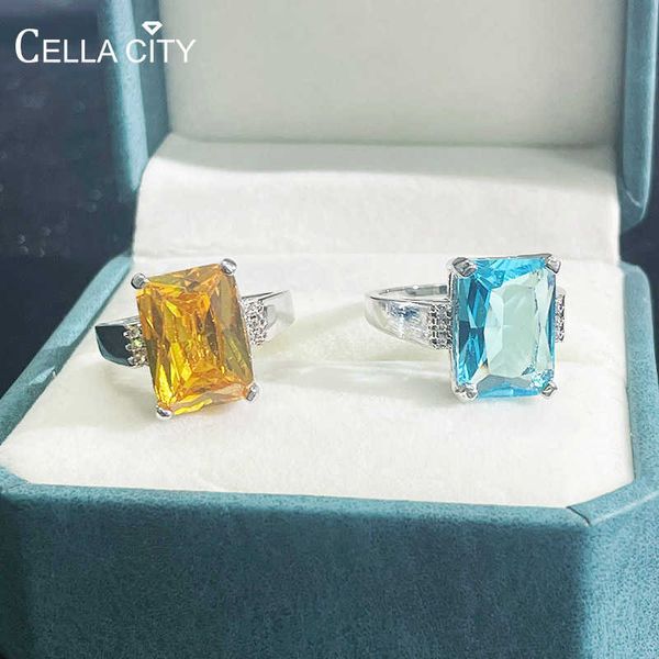 band rings cellity classic silver 925 jewelry ring for charm women with rectangle yellow gemstones wedding party wholesale gift size 6-10 j2
band rings cellity classic silver 925 jewelry ring for charm women with rectangle yellow gemstones wedding party wholesale gift size 6-10 j2