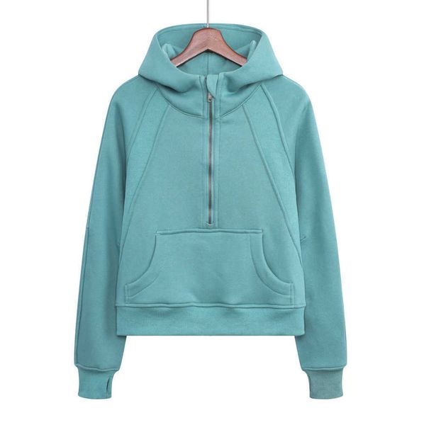 yoga hoodie scuba lulu womens plus velvet thickening jackets hoodys sports half zipper terry designer sweater cing loose short clothes breat, Black
yoga hoodie scuba lulu womens plus velvet thickening jackets hoodys sports half zipper terry designer sweater cing loose short clothes breat, Black