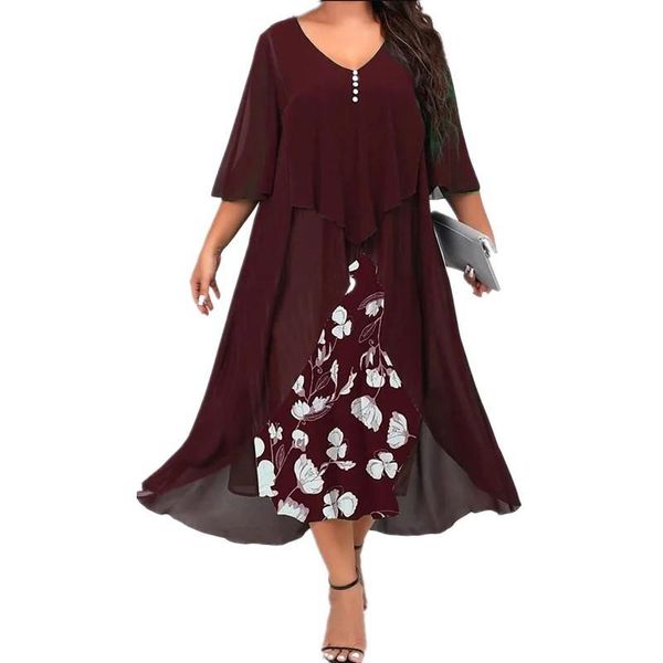 dresses spring autumn casual women chiffon dress floral print half sleeve vneck midcalf loose waist aline irregular hem dresses, Black;gray
dresses spring autumn casual women chiffon dress floral print half sleeve vneck midcalf loose waist aline irregular hem dresses, Black;gray