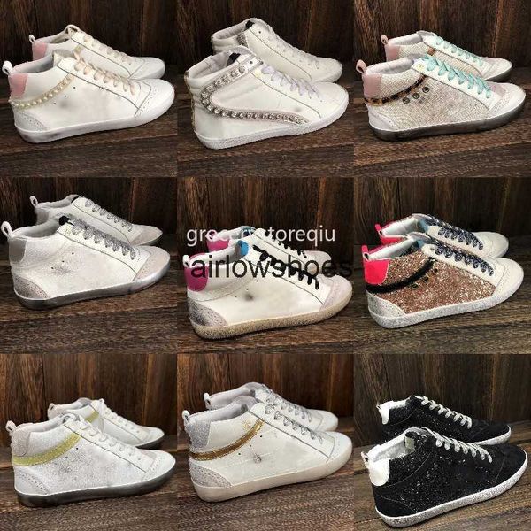 deluxe brand goose sneaker mid star women shoes leopard print pink-gold glitter classic white do-old dirty designer high style shoe, Black
deluxe brand goose sneaker mid star women shoes leopard print pink-gold glitter classic white do-old dirty designer high style shoe, Black