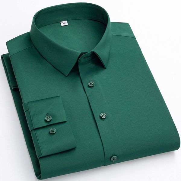 men's dress shirts plus size long sleeve men stretch dress shirt soft formal social business solid color anti wrinkle work smart casual, White;black
men's dress shirts plus size long sleeve men stretch dress shirt soft formal social business solid color anti wrinkle work smart casual, White;black