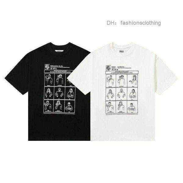 mm6 men's t-shirts margiela fun characters cartoon graffiti sign language print short-sleeved loose casual tide men and women couples t, White;black
mm6 men's t-shirts margiela fun characters cartoon graffiti sign language print short-sleeved loose casual tide men and women couples t, White;black