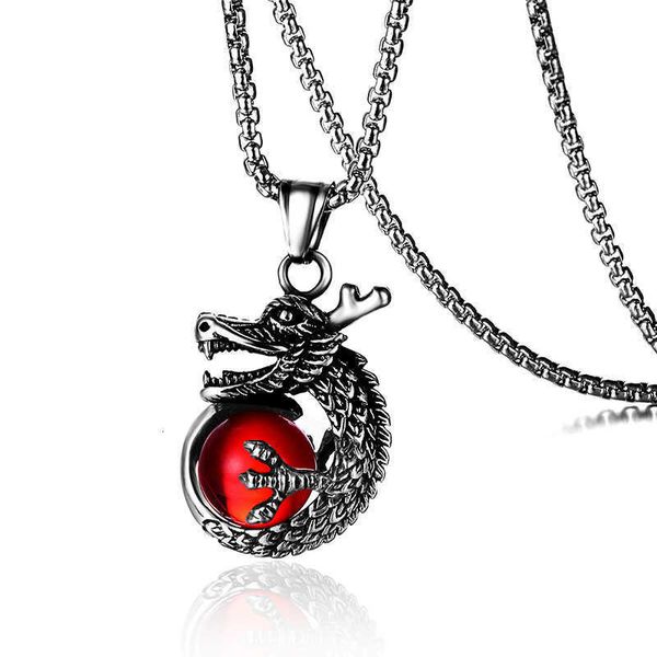 jewelry pendant necklace men's necklace titanium steel dragon claw bead pendant stainless set, Black
jewelry pendant necklace men's necklace titanium steel dragon claw bead pendant stainless set, Black