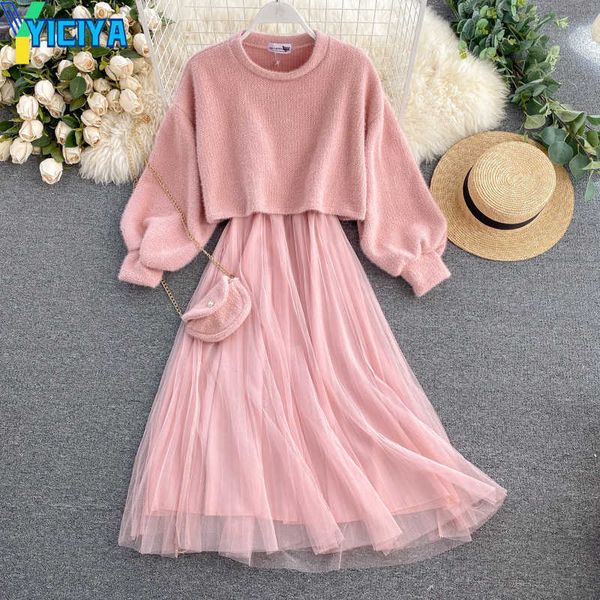 yiciya spring autumn two piece dress knitted warm long sleeve two piece dress elegant chiffon women lady female long maxi dress casual robe, White
yiciya spring autumn two piece dress knitted warm long sleeve two piece dress elegant chiffon women lady female long maxi dress casual robe, White