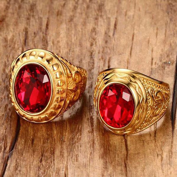 band rings men's red stone ring round rhinestone gold-color stainless steel fashiong ring utr8233 j230517, Silver
band rings men's red stone ring round rhinestone gold-color stainless steel fashiong ring utr8233 j230517, Silver