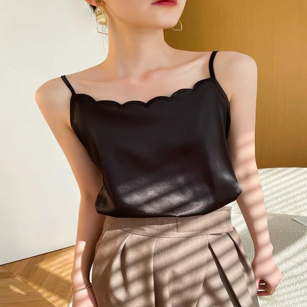 spring small suspender vest, and style for women's inner fashionable mulberry silk outer wear, White
spring small suspender vest, and style for women's inner fashionable mulberry silk outer wear, White