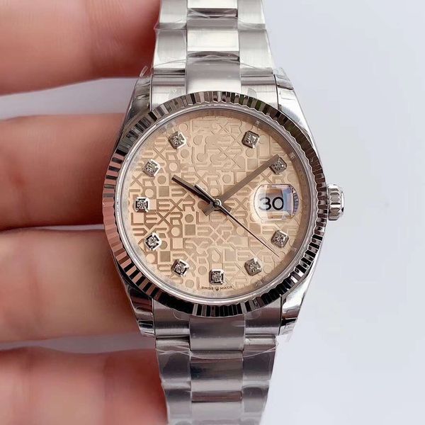 

Men's mechanical watch 36mm fully automatic stainless steel luminous waterproof women's watch Couple style classic watch montre de lux 2023, 36mm watch