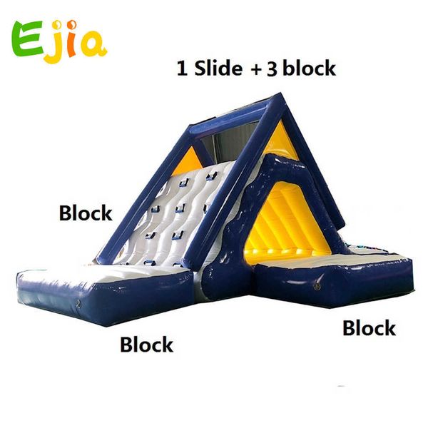 sea/lake inflatable floating water trampoline park triangle water slide for adults and children climbing slide water park
sea/lake inflatable floating water trampoline park triangle water slide for adults and children climbing slide water park