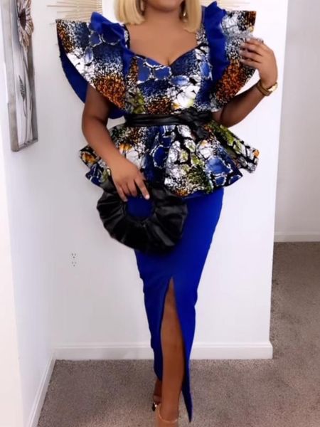 dresses women dress printed peplum square collar slit party ruffle vintage retro floral african event occasion celebrate gown large size, Black;gray
dresses women dress printed peplum square collar slit party ruffle vintage retro floral african event occasion celebrate gown large size, Black;gray