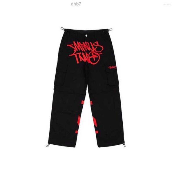men's pants minus two cargo harajuku casual loose punk rock straight wide leg trouser streetwear y2k pant retro street trend overalls, Black
men's pants minus two cargo harajuku casual loose punk rock straight wide leg trouser streetwear y2k pant retro street trend overalls, Black