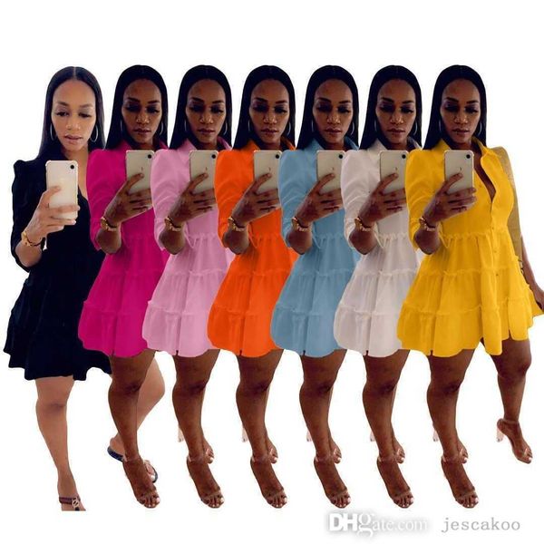 summer designers casual dresses turndown collar chiffon white mini loose shirt dress plus size clothing s-3xl, Black;gray
summer designers casual dresses turndown collar chiffon white mini loose shirt dress plus size clothing s-3xl, Black;gray