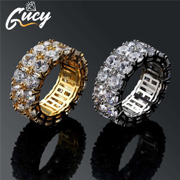 band rings gucy hip hop 2 rows cz ring full bling iced out wedding rings micro pave zircon for men women gift 7.8.9.10.11 available j230517, Silver
band rings gucy hip hop 2 rows cz ring full bling iced out wedding rings micro pave zircon for men women gift 7.8.9.10.11 available j230517, Silver
