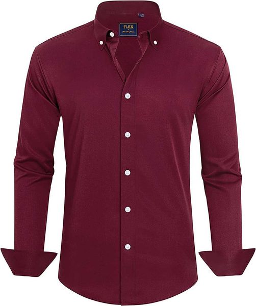 ver men's formal shirt solid j. color long sleeve elastic wrinkle formal shirt business casual button up shirt 84iv, White;black
ver men's formal shirt solid j. color long sleeve elastic wrinkle formal shirt business casual button up shirt 84iv, White;black