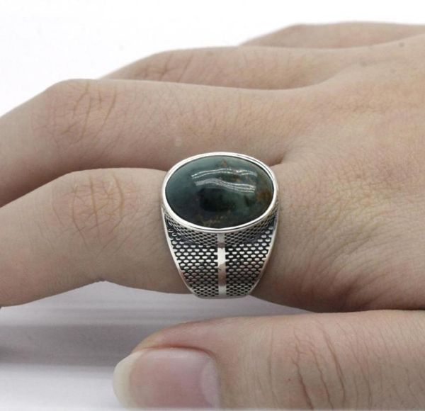vintage 925 sterling silver men ring with green oval natural turquoise stone thai silver ring turkish handmade retro jewelry for m3400457, Golden;silver
vintage 925 sterling silver men ring with green oval natural turquoise stone thai silver ring turkish handmade retro jewelry for m3400457, Golden;silver