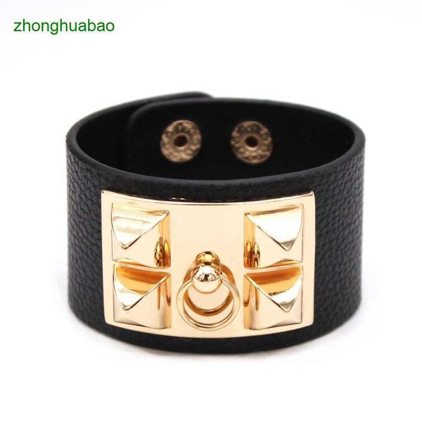 hemres designer bracelet punk style exaggerated large rivet alloy casual couple lychee pattern pu leather bracelet, Black
hemres designer bracelet punk style exaggerated large rivet alloy casual couple lychee pattern pu leather bracelet, Black