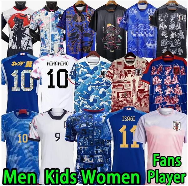 japan 2023 soccer jerseys cartoon isagi atom tsubasa minamino asano doan kubo ito 2024 japanese special uniforms women 22 23 24 football shi, Black;yellow
japan 2023 soccer jerseys cartoon isagi atom tsubasa minamino asano doan kubo ito 2024 japanese special uniforms women 22 23 24 football shi, Black;yellow