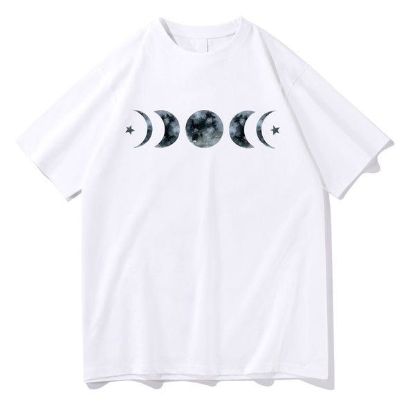 designer t-shirt boys and girls short sleeve women's fashion moon print loose casual harajuku ton sleeve women's breathable casual, White;black
designer t-shirt boys and girls short sleeve women's fashion moon print loose casual harajuku ton sleeve women's breathable casual, White;black