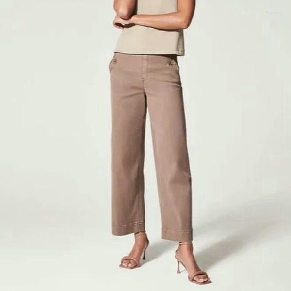 women's pants 2023 stretch twill cropped wide leg pant women's high waist casual tummy control, Black;white
women's pants 2023 stretch twill cropped wide leg pant women's high waist casual tummy control, Black;white