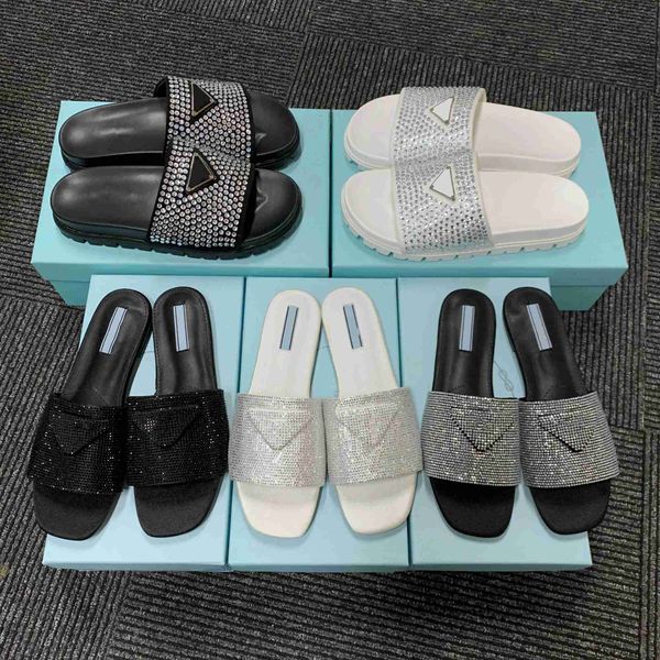 crystal satin sandals classic triangle slippers ladies flat rubber sole casual fashion party women flat shoes size 35-42, Black
crystal satin sandals classic triangle slippers ladies flat rubber sole casual fashion party women flat shoes size 35-42, Black